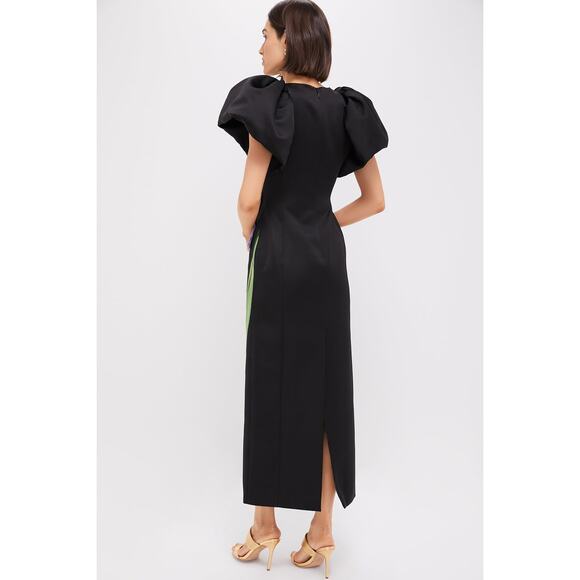 LEO LIN Ebony Iris Print Lucinda Maxi Dress NWT 10 US Tuckernuck $1195 Floral 3D - Picture 2 of 7